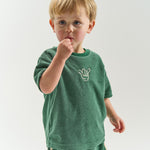 The New Siblings Terry os s_s tee posy green