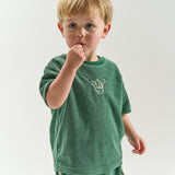 The New Siblings Terry os s_s tee posy green