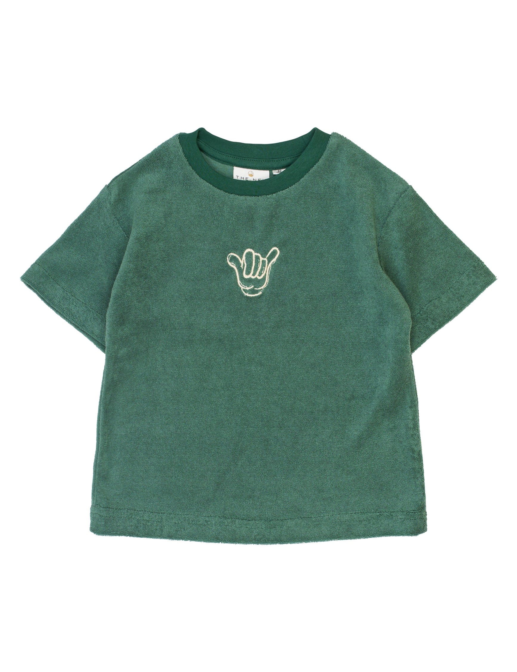 The New Siblings Terry os s_s tee posy green