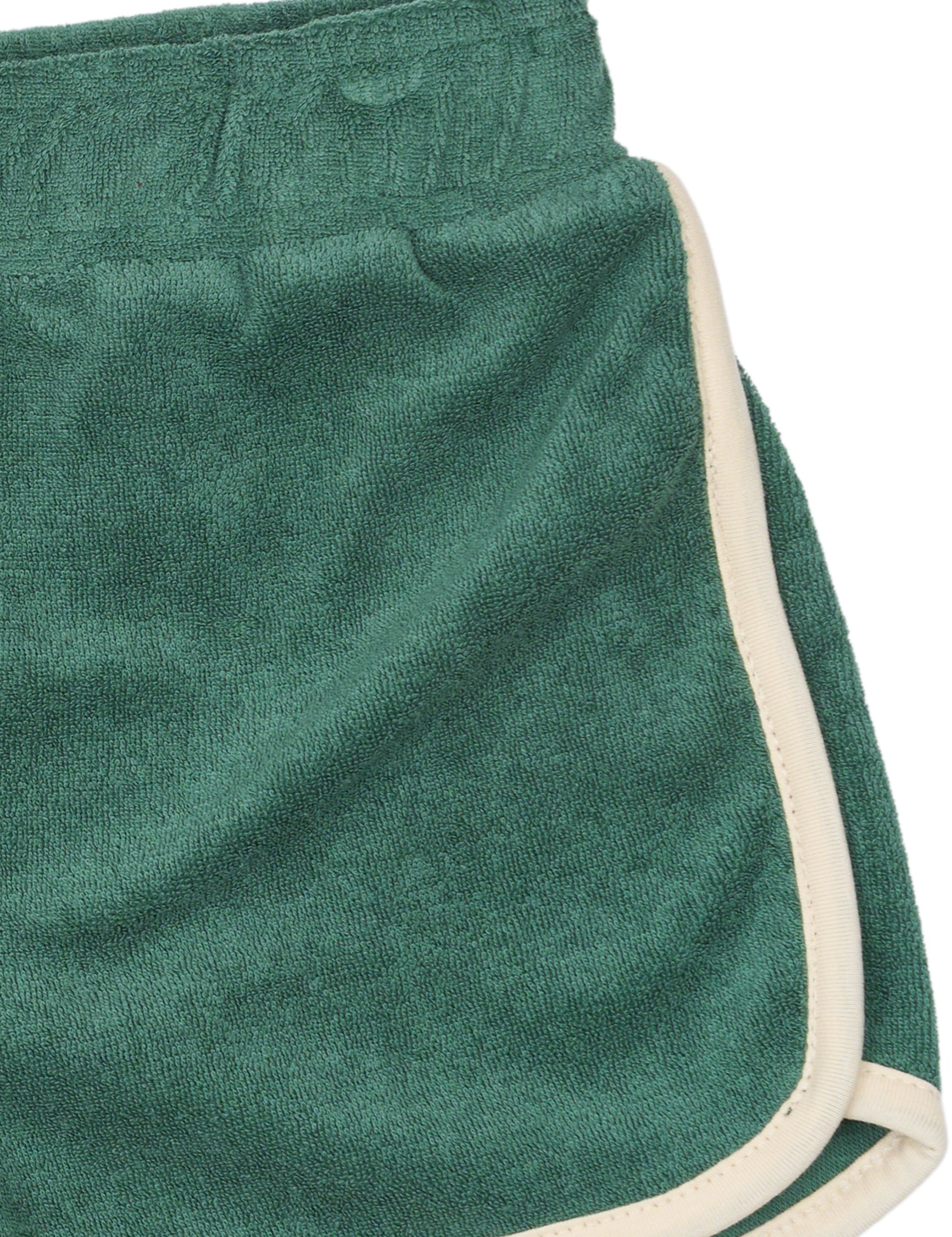 The New Siblings Terry shorts posy green