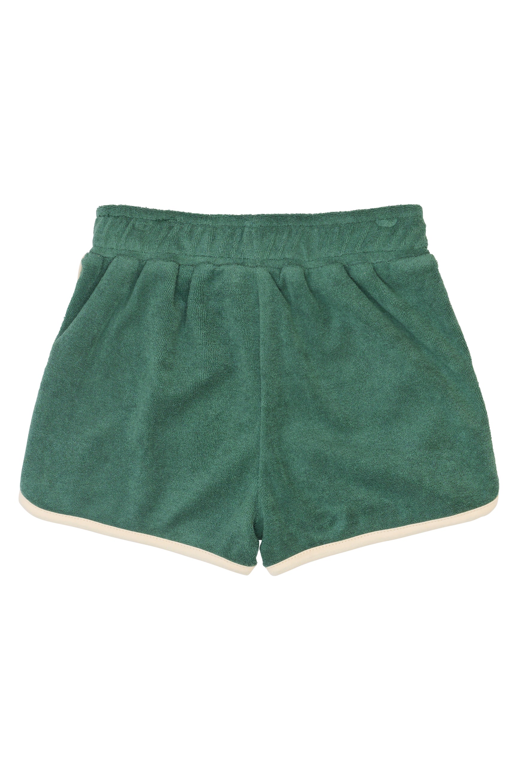 The New Siblings Terry shorts posy green