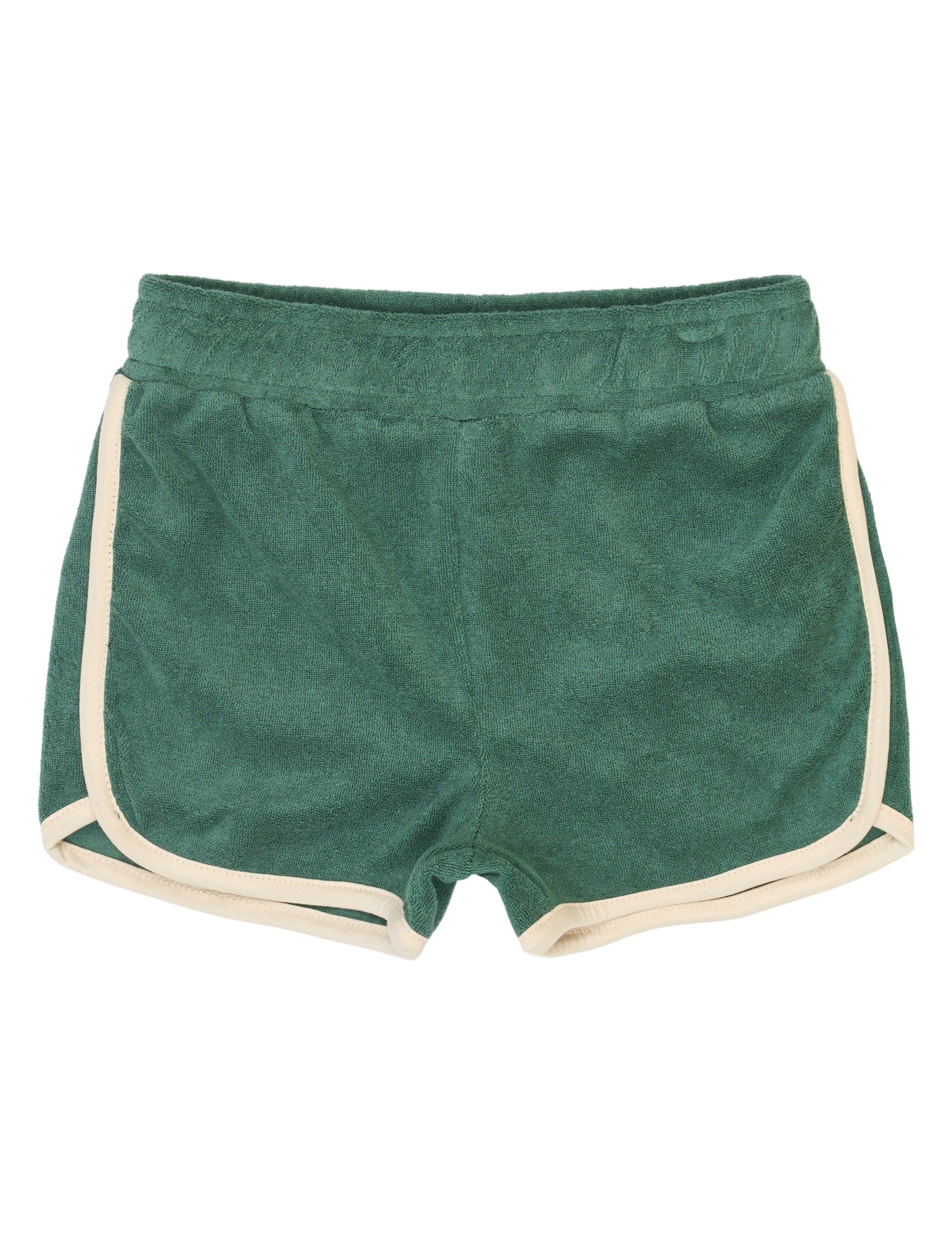 The New Siblings Terry shorts posy green