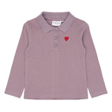 The New Siblings | Vernina L_S Rib Polo | Elderberry