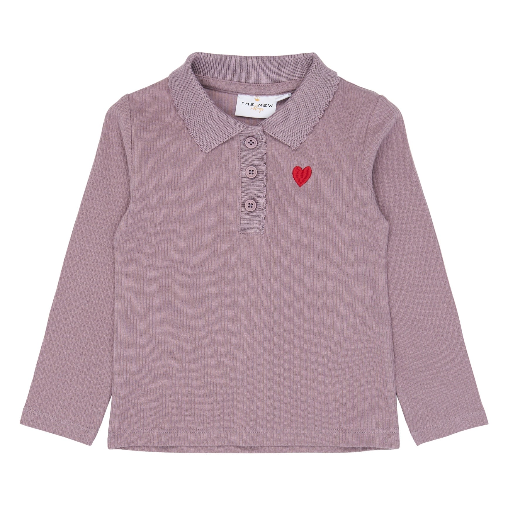 The New Siblings | Vernina L_S Rib Polo | Elderberry