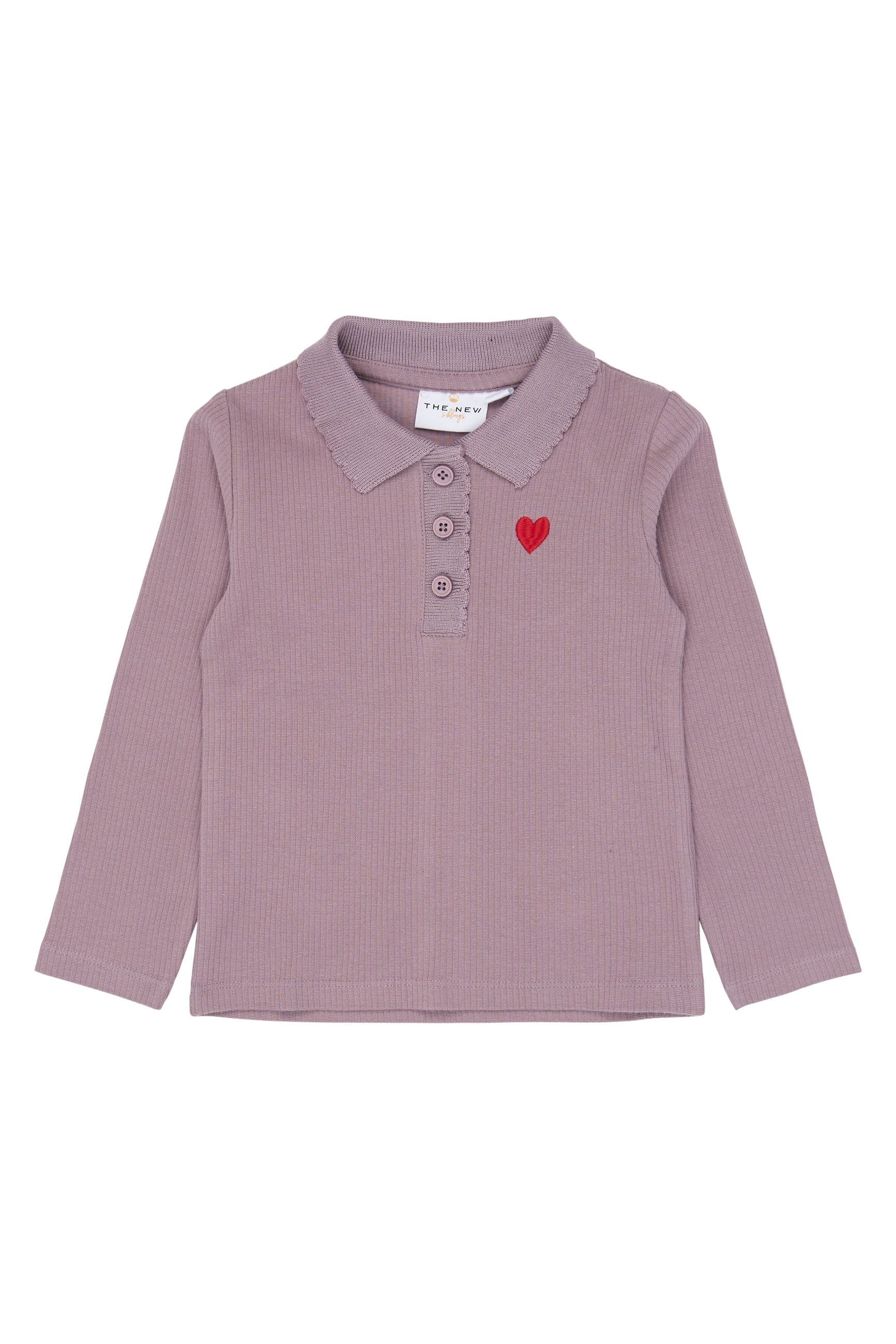 The New Siblings | Vernina L_S Rib Polo | Elderberry