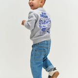 The New Siblings |Villers Melange Sweatshirt | Light Grey Melange