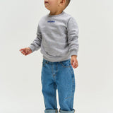 The New Siblings |Villers Melange Sweatshirt | Light Grey Melange