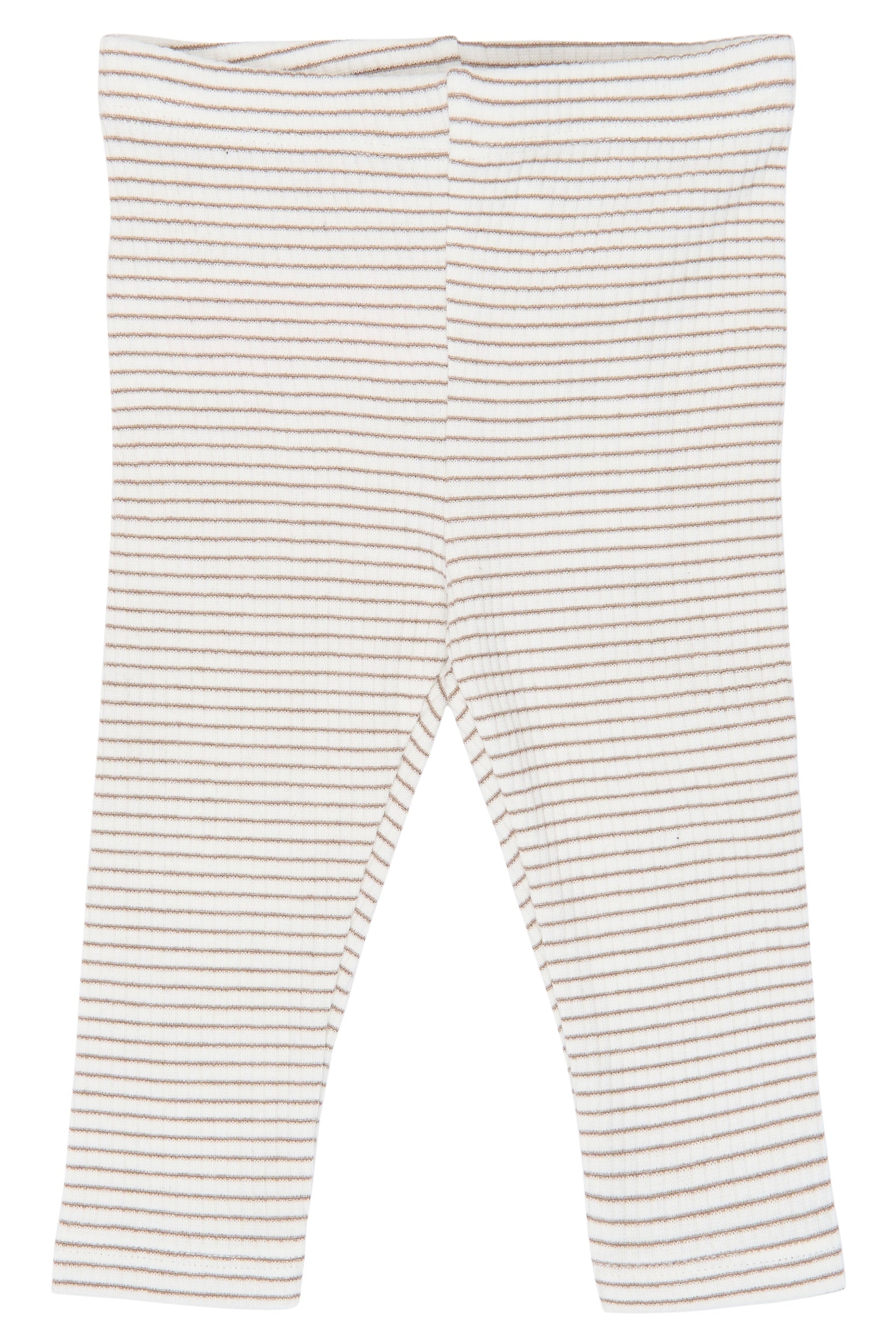 The New Siblings | Vitus Rib Legging | taupe gray striped