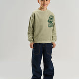 The New | TNValentino OS Sweatshirt | Mineral Gray