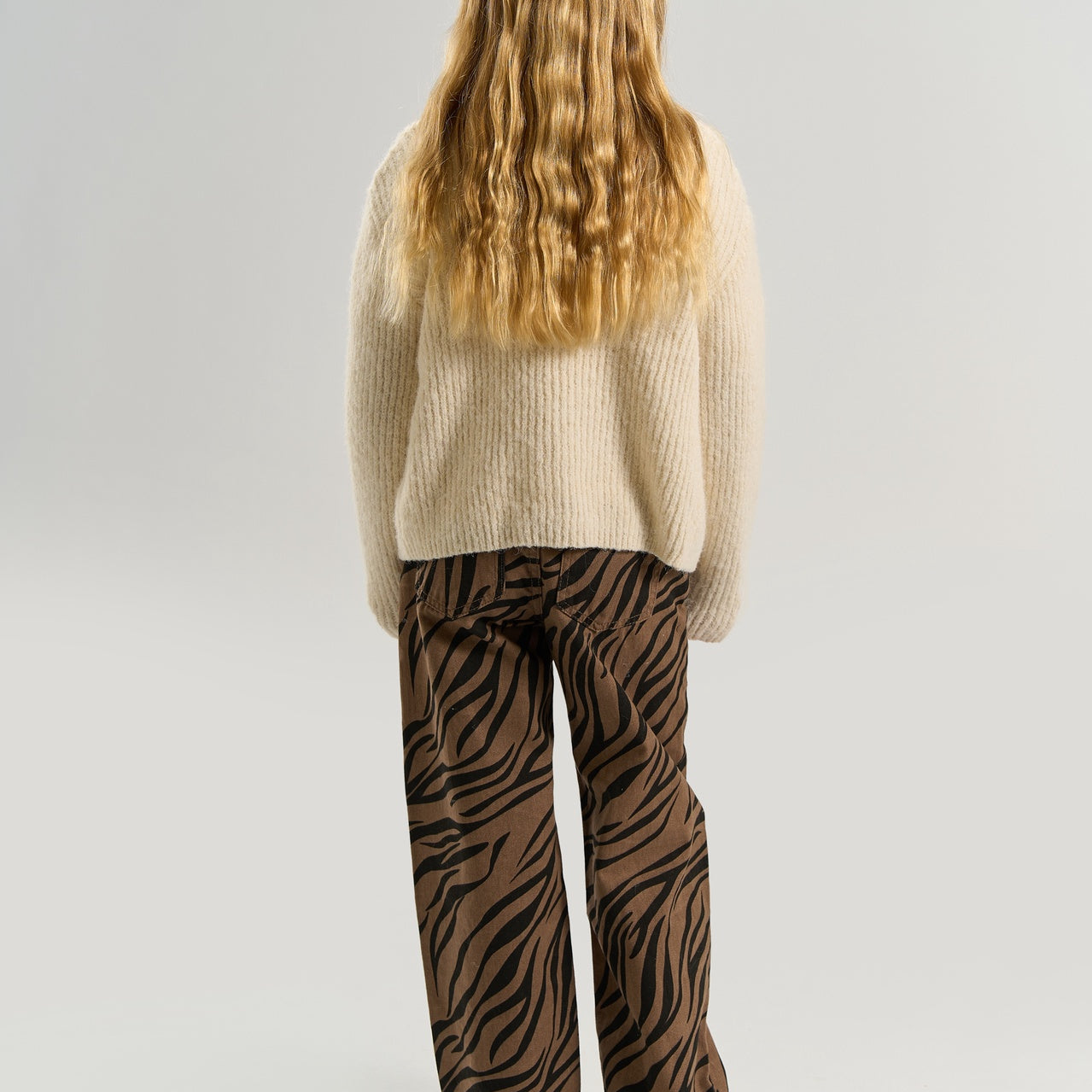 The New | TNVanya Wide Fit Jeans | Taupe Gray AOP TN
