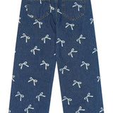 The New | TNVirginia Wide Fit Jeans | Medium Blue Denim AOP