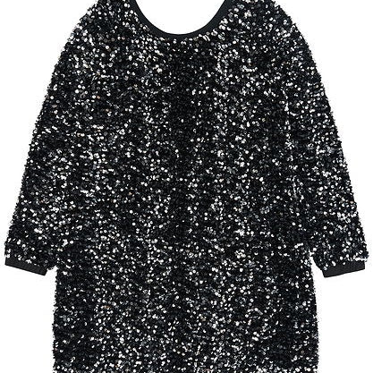 The New | TNYarlin Sequin Dress | Black Beauty