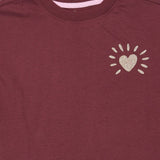 The New | Violetta OS S_S Tee | Burgundy