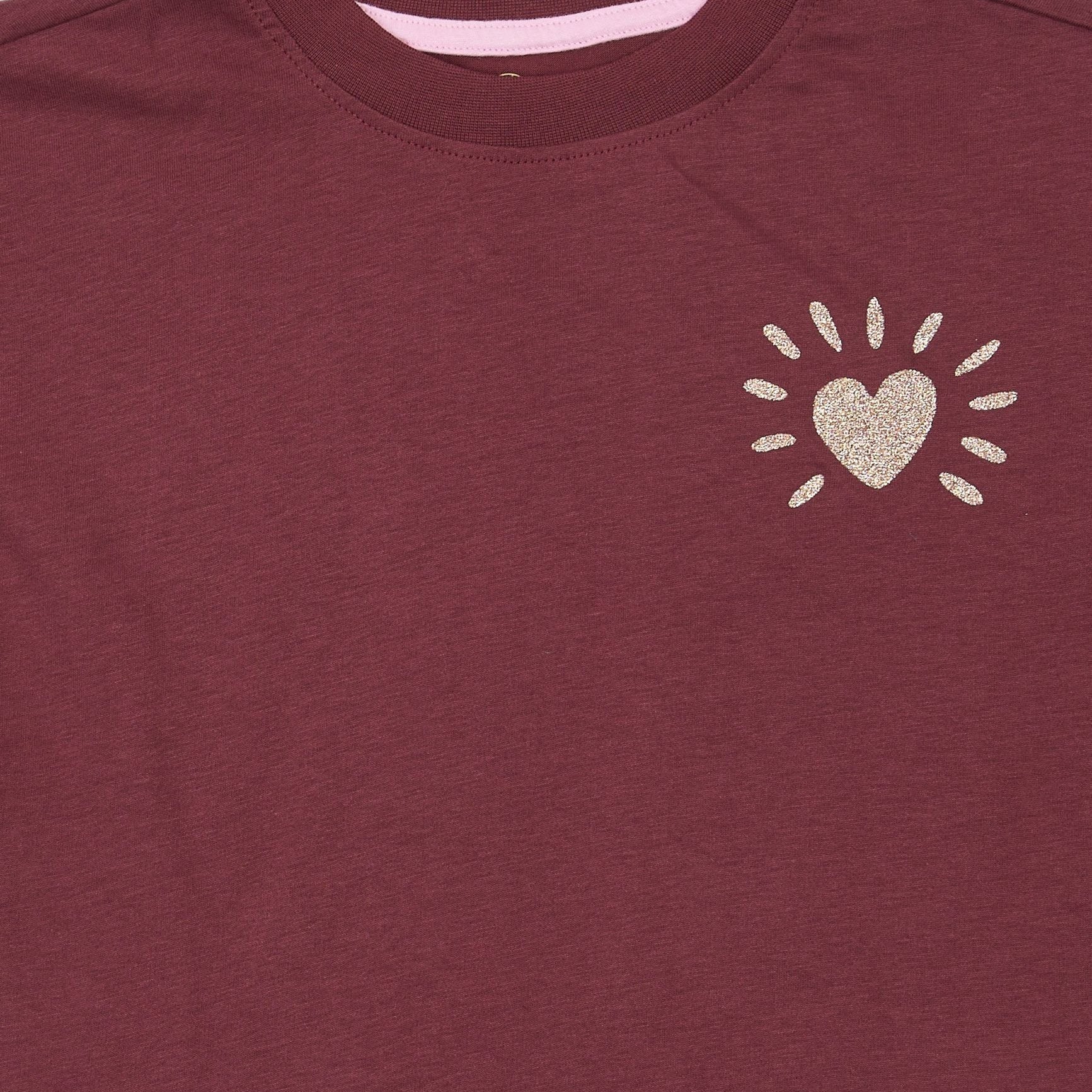 The New | Violetta OS S_S Tee | Burgundy