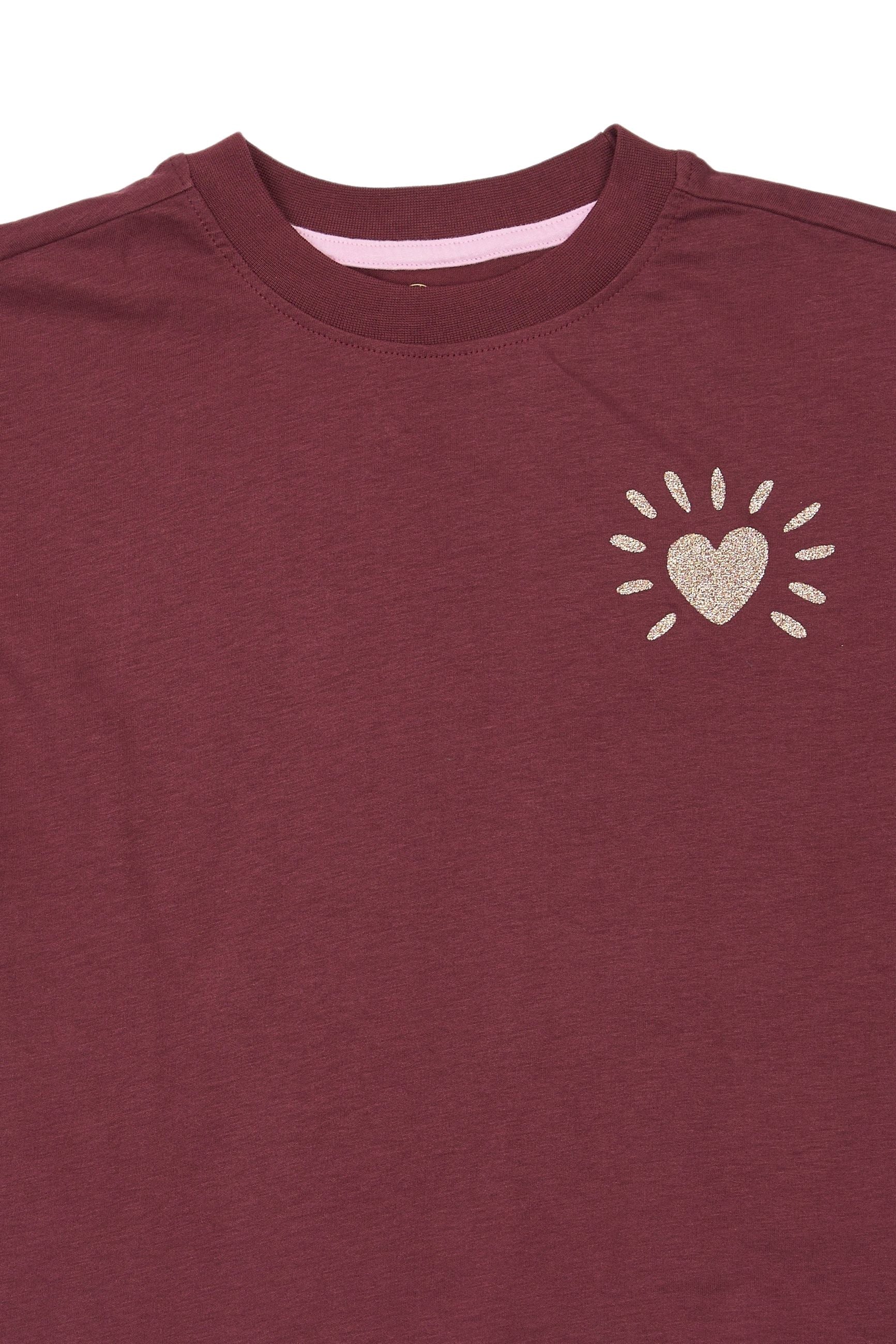 The New | Violetta OS S_S Tee | Burgundy