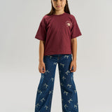 The New | Violetta OS S_S Tee | Burgundy
