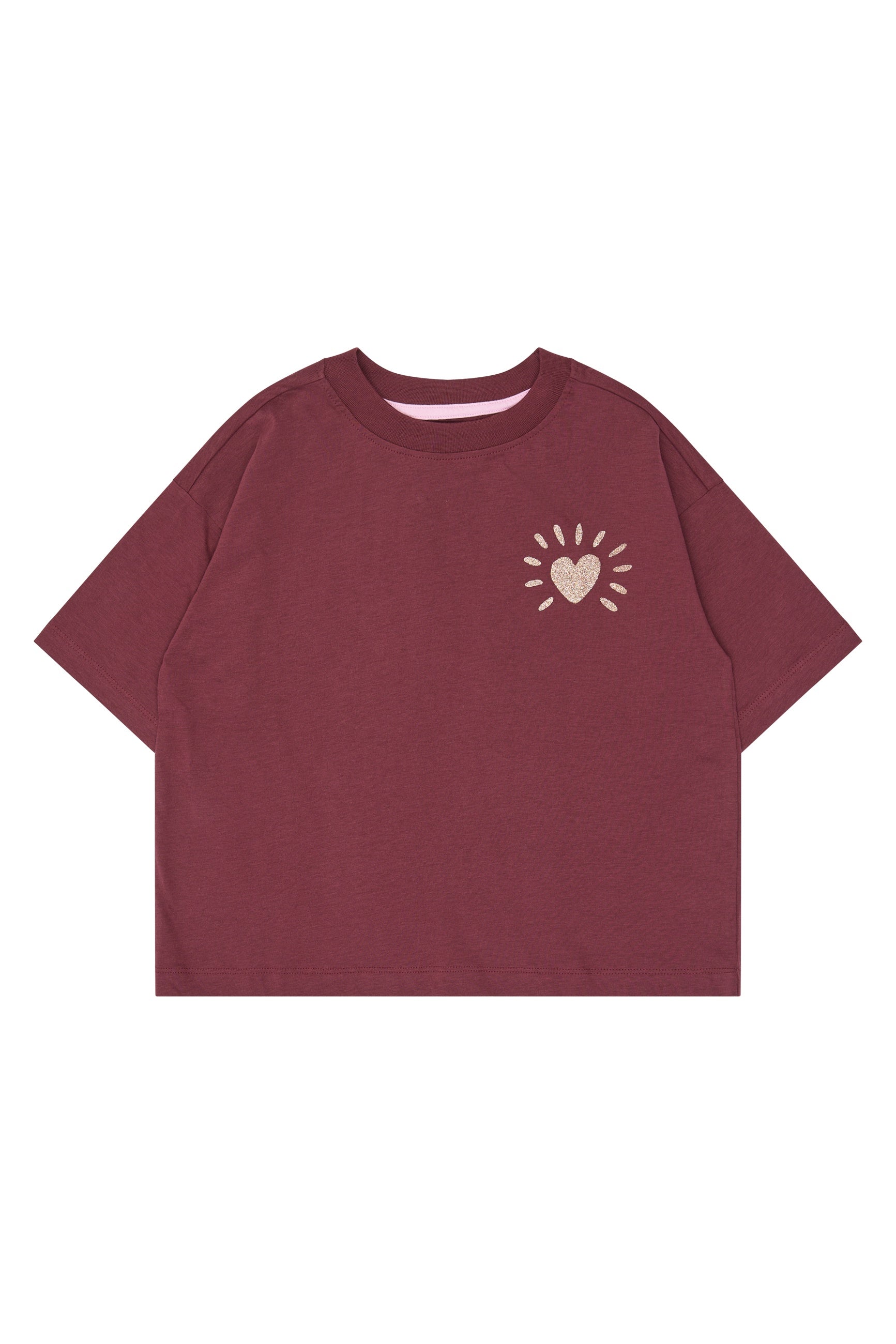 The New | Violetta OS S_S Tee | Burgundy