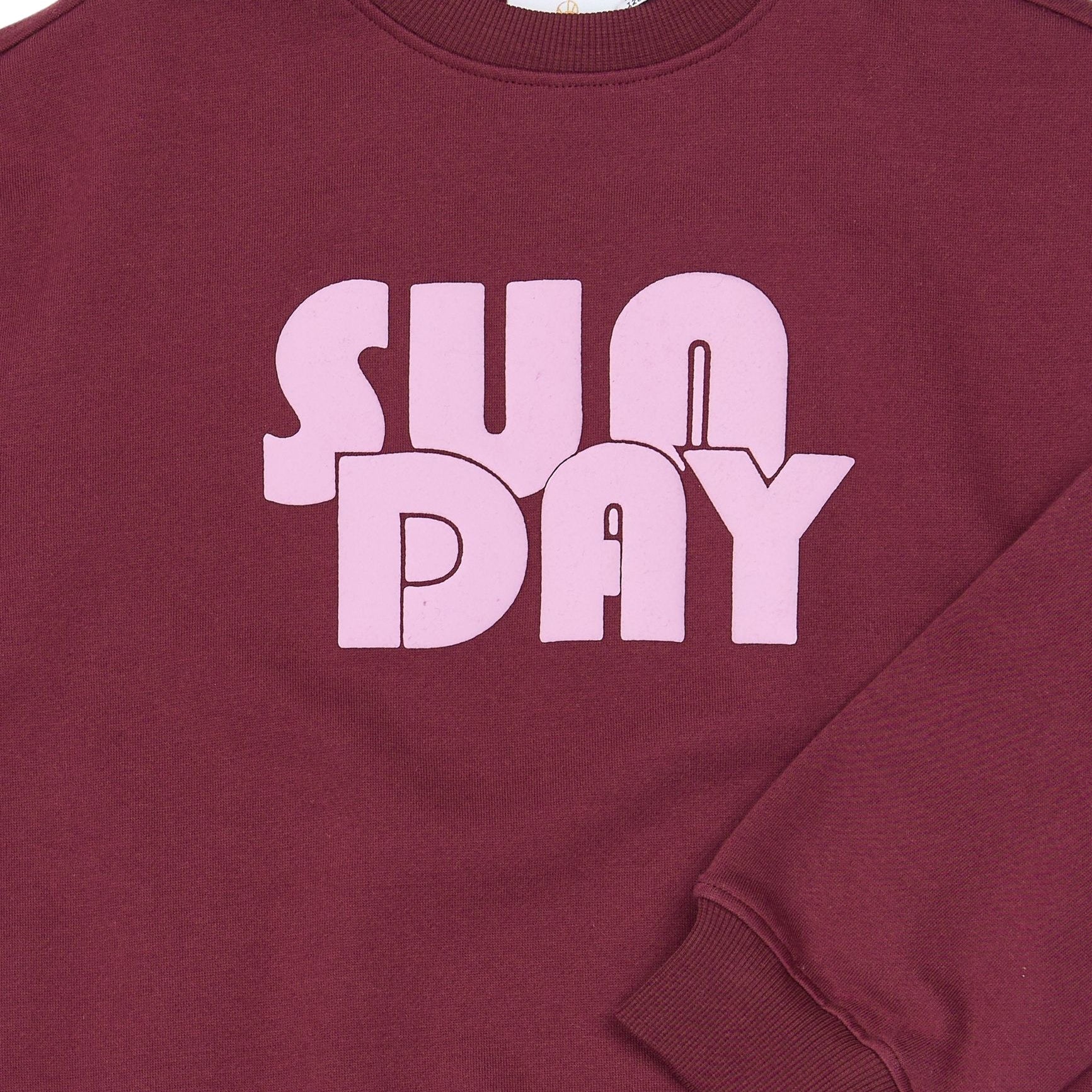 The New | Virna OS Sweatshirt | Burgundy