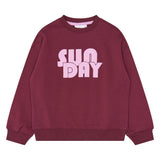 The New | Virna OS Sweatshirt | Burgundy