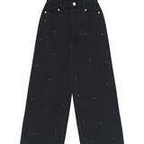The New | Yindi Wide Fit Jeans | Black denim