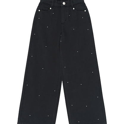 The New | Yindi Wide Fit Jeans | Black denim