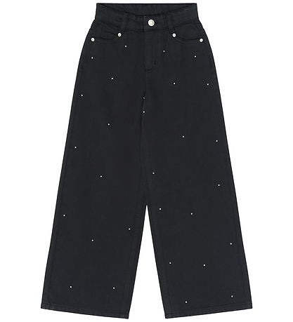 The New | Yindi Wide Fit Jeans | Black denim