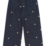 The New | Yrsa Wide Fit Jeans | Medium Blue Denim AOP