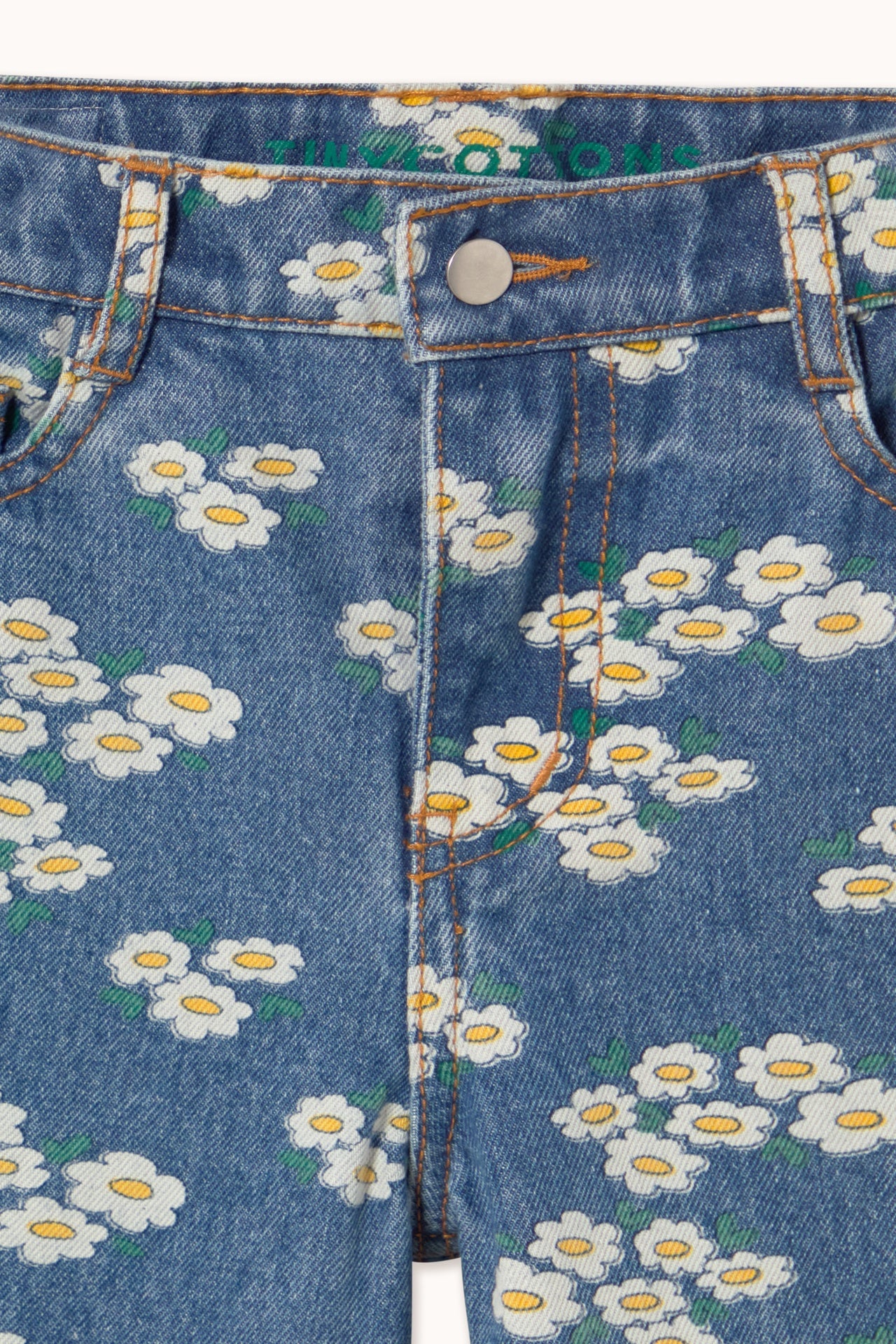 Tiny Cottons | BLOSSOMS DENIM JEANS medium wash denim
