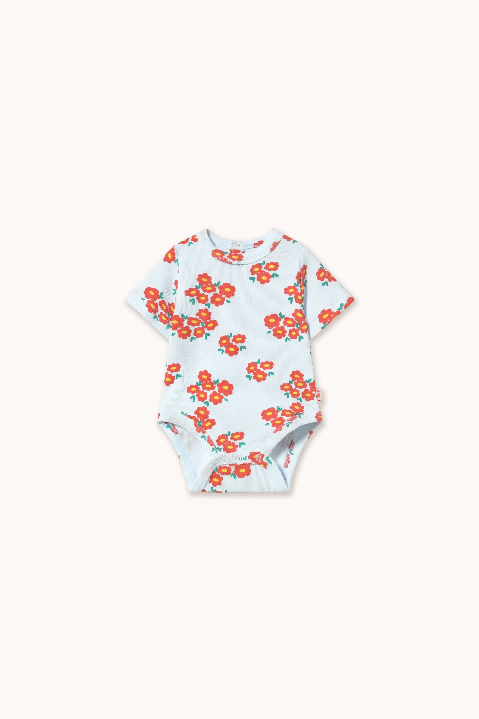 Tiny Cottons | BLOSSOMS RIB BODY ice blue