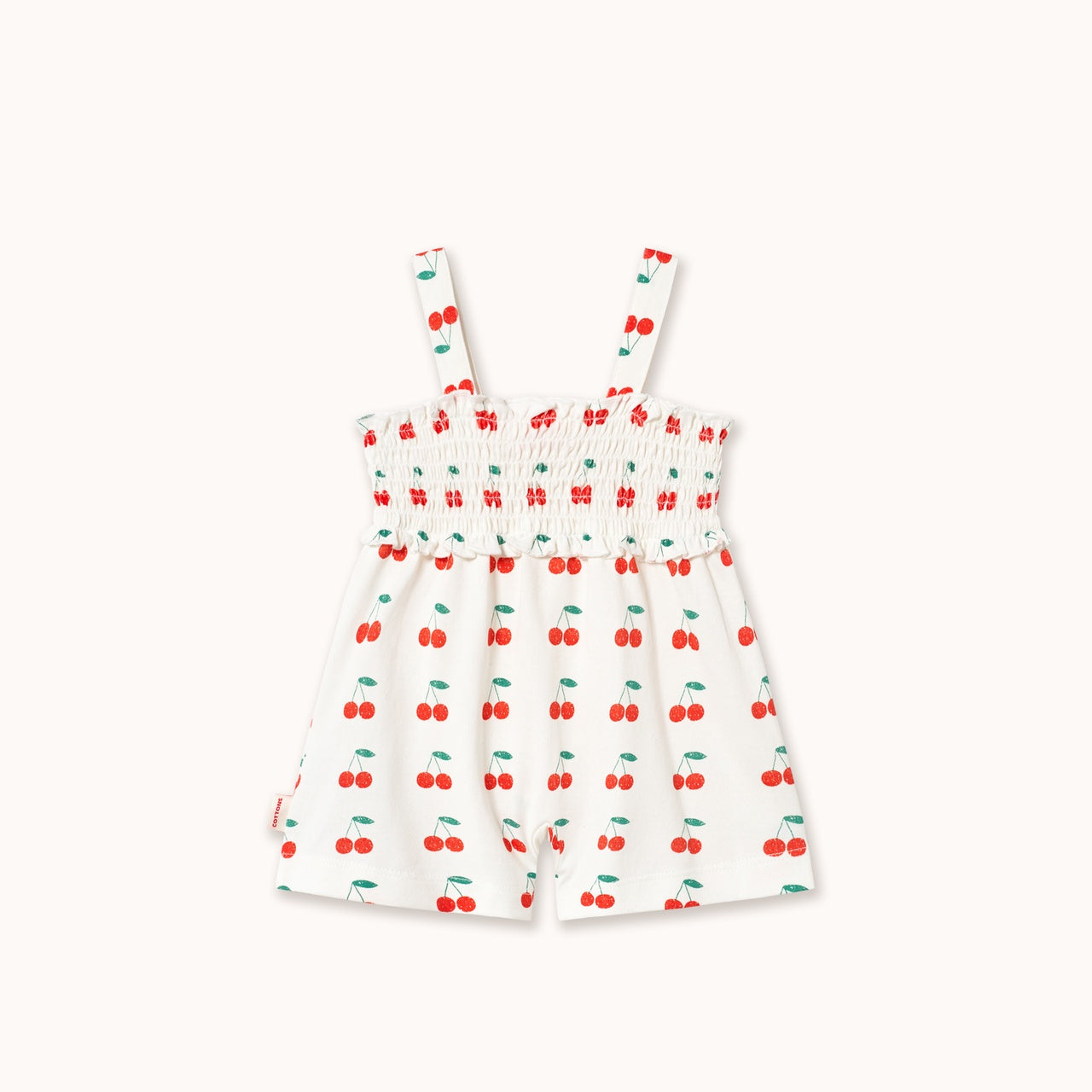 Tiny Cottons | CHERRIES ONE-PIECE off-white