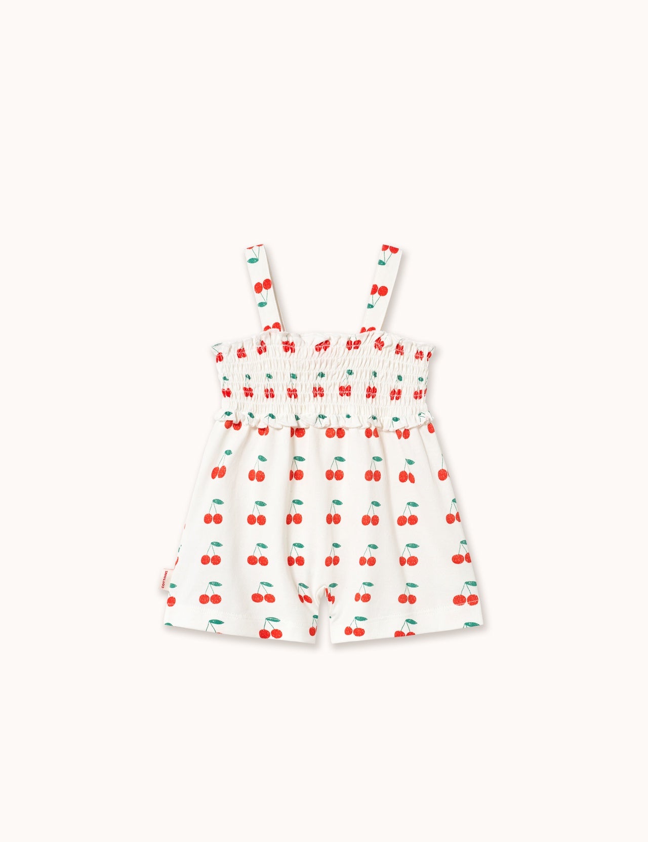 Tiny Cottons | CHERRIES ONE-PIECE off-white