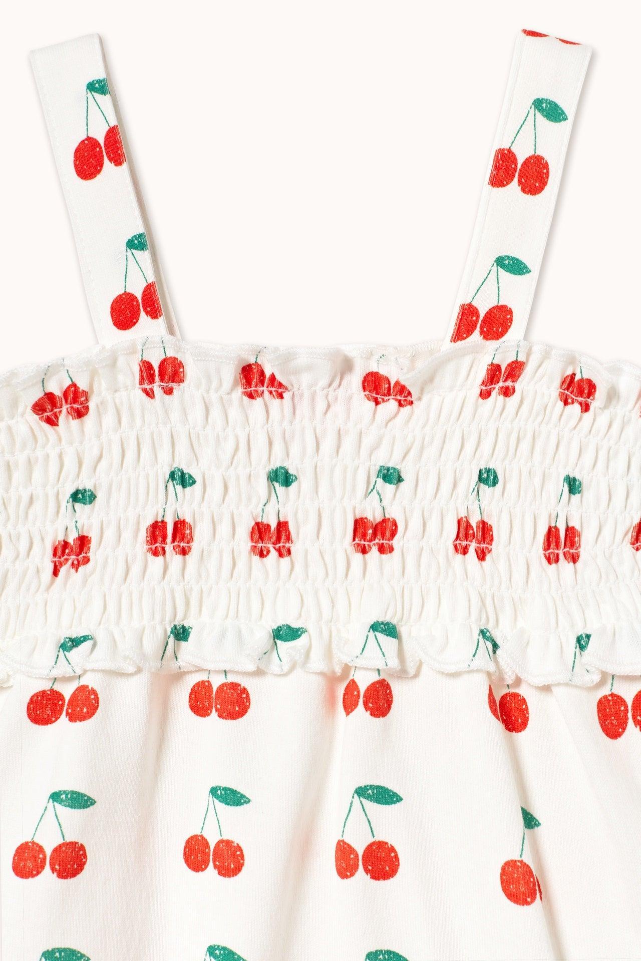 Tiny Cottons | CHERRIES ONE-PIECE off-white