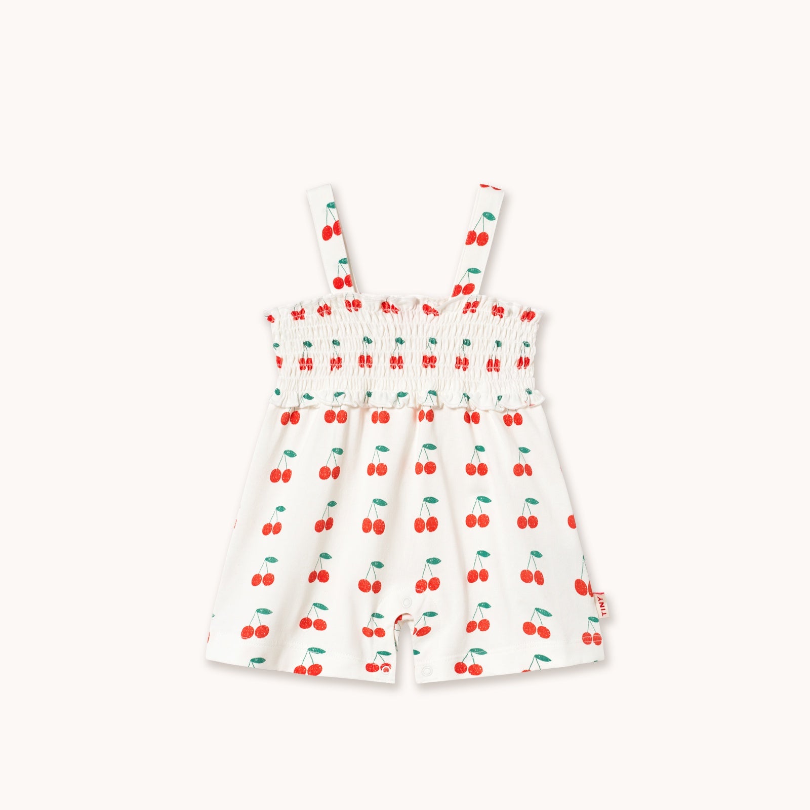 Tiny Cottons | CHERRIES ONE-PIECE off-white