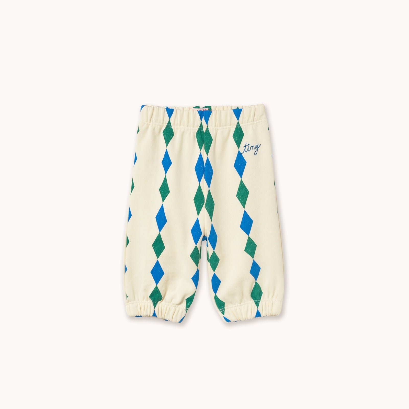 Tiny Cottons | Diamonds baby sweatpant | light cream