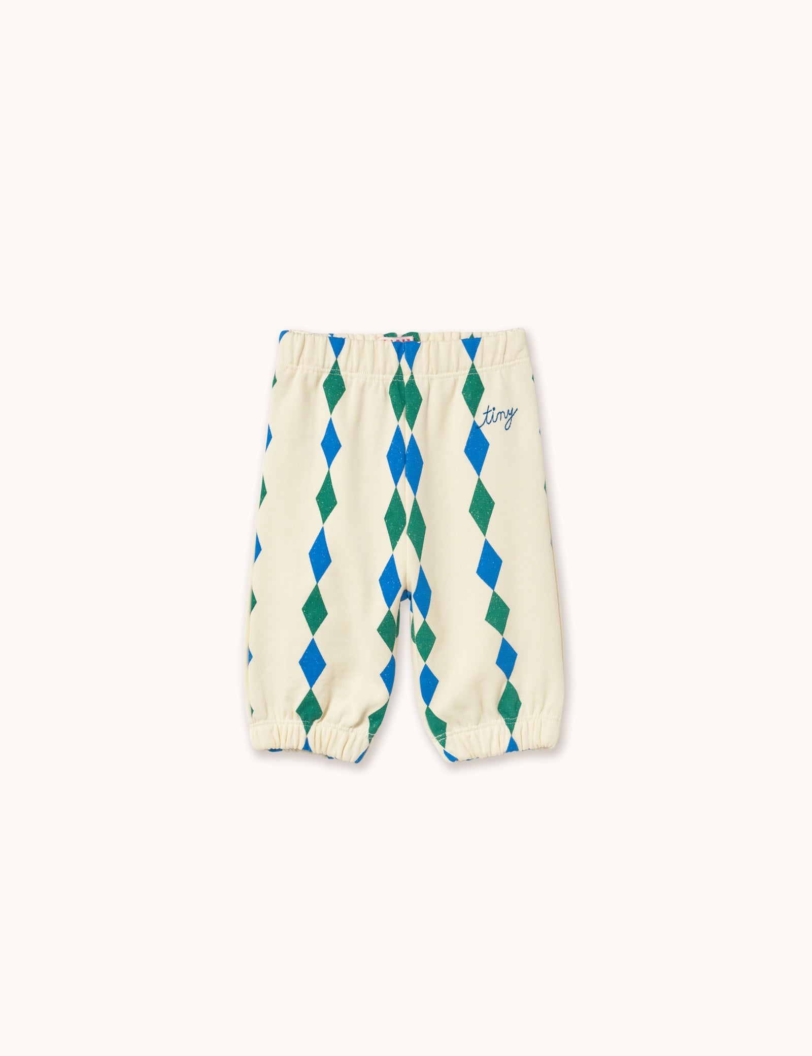 Tiny Cottons | Diamonds baby sweatpant | light cream