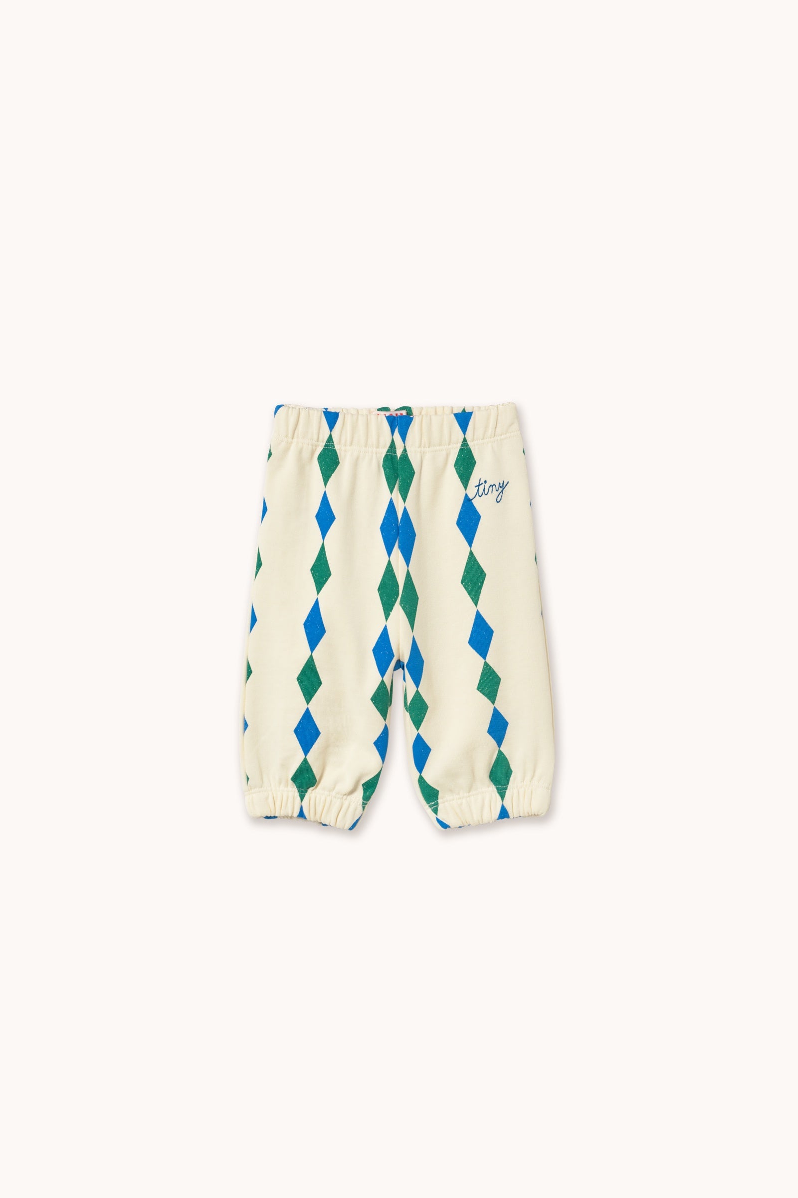 Tiny Cottons | Diamonds baby sweatpant | light cream