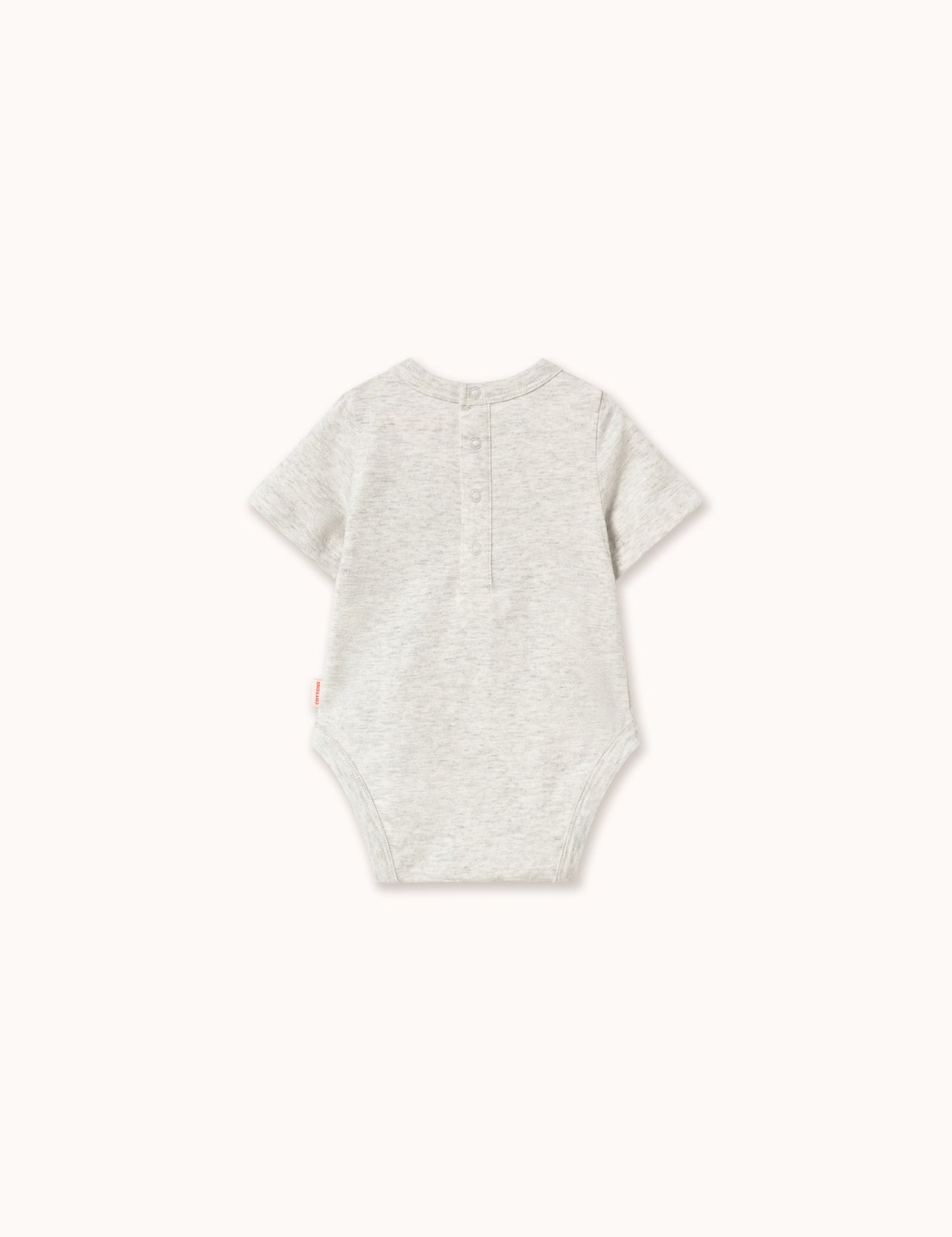 Tiny Cottons | Frog & frog grapic body | Light grey heather