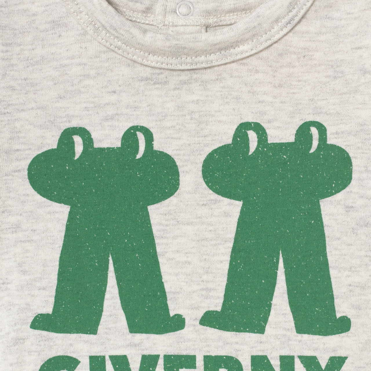 Tiny Cottons | Frog & frog grapic body | Light grey heather