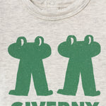 Tiny Cottons | Frog & frog grapic body | Light grey heather