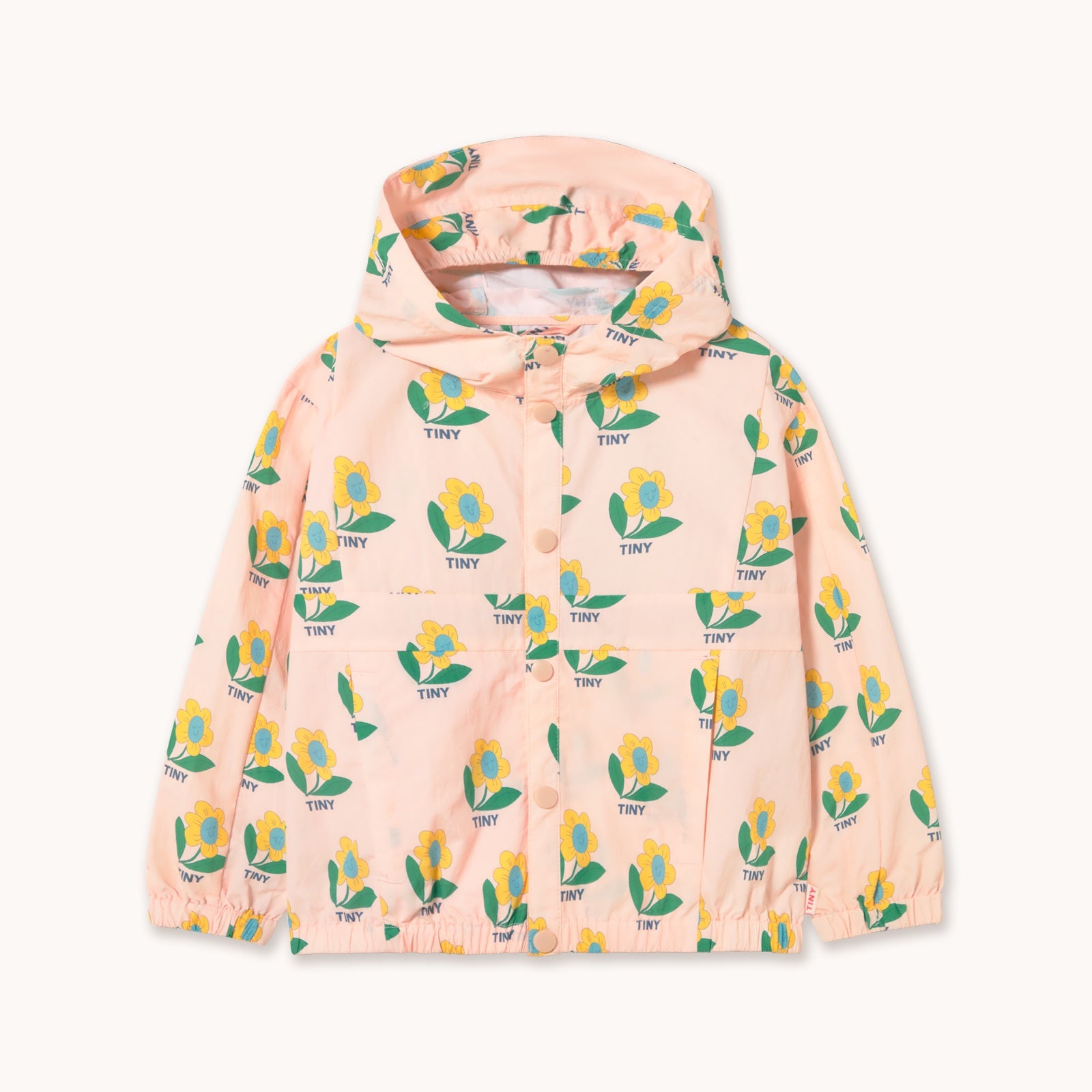 Tiny Cottons |Tiny flower woven jacket | Pastel pink