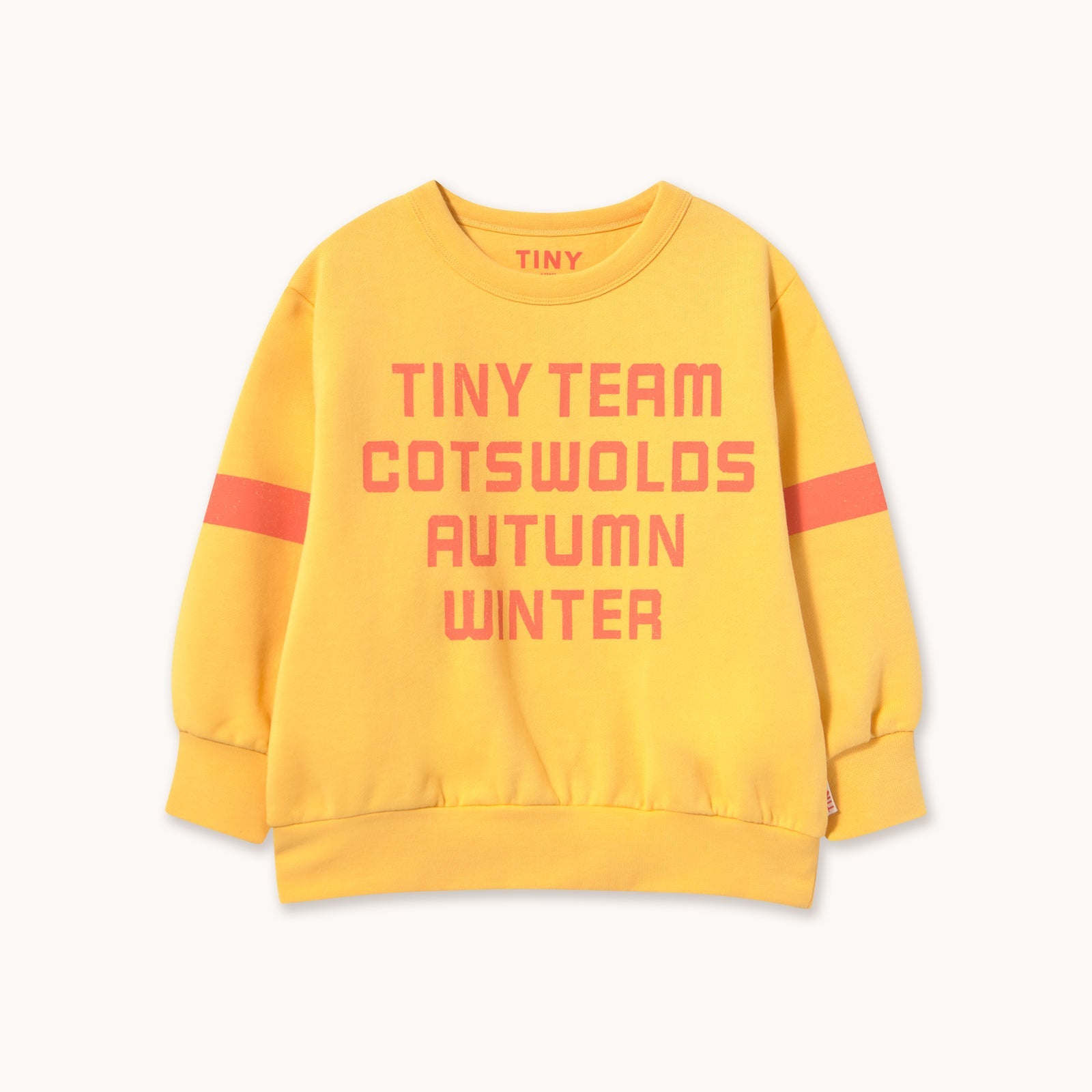 Tinycottons | Tiny Team Graphic Sweatshirt | Soft Yellow