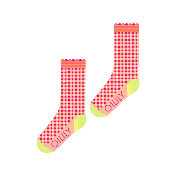 Oilily | Mahika ankle socks pink glo