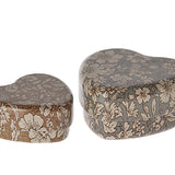 Maileg | Hartendoosje van 2 blue/ocher