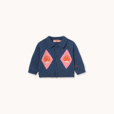 Tinycottons | Mushroom Diamonds Baby Cardigan | Stone