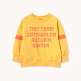 Tinycottons | Tiny Team Graphic Sweatshirt | Soft Yellow