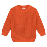 Yuki |Chunky knitted sweater | Pumpkin