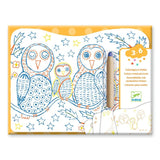 Djeco | Verborgen kleurplaten | Dierenfamilies in het bos