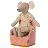 Maileg | Folding chair, Mouse - Rose
