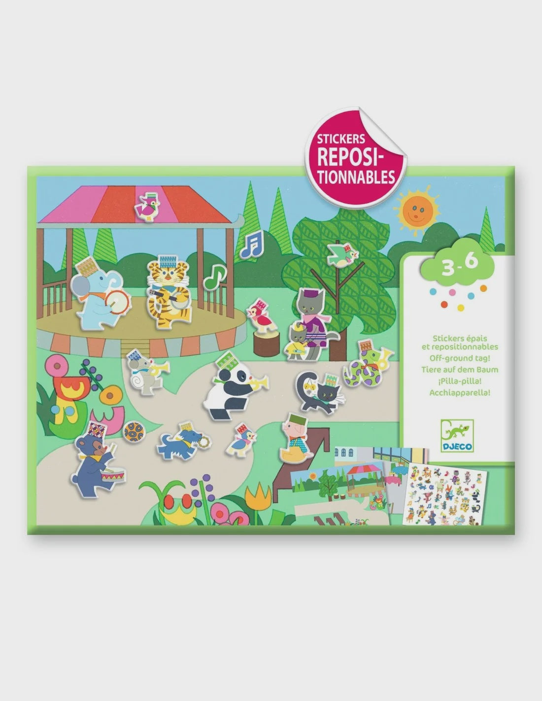 Djeco | Creeeren met stickers | Fanfare