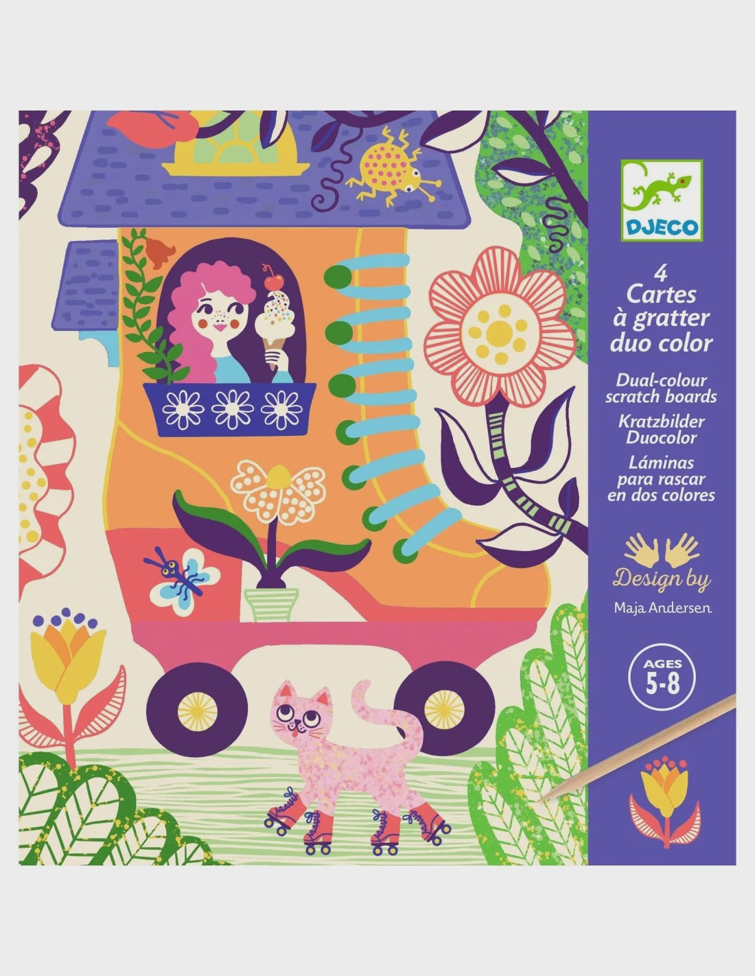 Djeco | Kraskaarten Grappige huizen